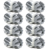 HOMBYS 8 Pack Giant Chunky Yarn for Crocheting and Hand Knitting/Arm Knitting - Super Bulky Large Soft Fluffy Tie Dye Plush Fuzz