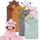 Yaiseiko Baby Hooded Bath Towels,6 Pack Baby Bath Towel Set,Soft and Absorbent Toddler Towels with Hood for Babies,Toddler,Infan