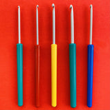 Crochet Now | Grip Crochet Hook Set 5 Pcs 2.75Mm, 3.0Mm, 3.25Mm, 3.75Mm, 4.0Mm To Crochet Sweaters, Shawls, Cardigan And Tops