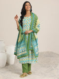 Libas Women'S Silk Blend Kurta Set (400051O_Green_M)