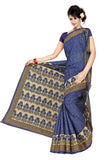 Tamaira Fashion Womens Plain Cotton Saree (2338_Blue