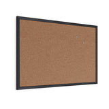 U Brands Cork Bulletin Board, 23 x 35, Black Wood Frame