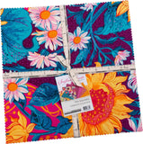 Lola & Bek Sunflower Sonata Ten Square 42 10-inch Squares Layer Cake Robert Kaufman TEN-1413-42