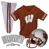 Wisconsin Badgers NCAA Youth Helmet and Uniform Set by Franklin - Medium