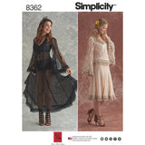 Simplicity 8362 Misses Lace Blouse and Skirt Sewing Pattern, Sizes 614