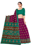 Tamaira Fashion Womens Plain Weave Pure Cotton Saree Without Blouse Piece(Ab30_Magenta)