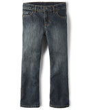 The Childrens Place Boys Basic Bootcut Jeans,Dustbowl Wash Single,8