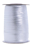 Mandala Crafts 55 Yards 1 Inch Silver Double Fold Bias Tape for Sewing - Bias Binding Tape for Quilting Binding, Hemming, Seam,
