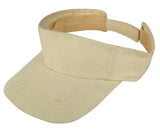 Zacharias MenS|WomenS Cotton Sunshade Golf Sun Visor Cap Hat Beige Free Size