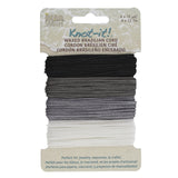 The Beadsmith Knot It Waxed Polyester Cord Day and Night 1mm Diameter 4 Cords, 15 Yards Each Make Jewelry, Macrame, Frie