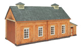 Hornby R7283 OO Gauge GWR Engine Shed - Model Railway Accessories, Miniature Diorama Scenery Train Sets - Lifelike Train GWR Eng