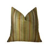 Plutus Brands Plutus Kentucky Field Handmade Throw Pillow, 22 X 22, Gold/Red/Silver