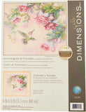 Dimensions Hummingbird and Fuchsias Stamped Cross Stitch Kit, 14 x 12