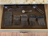 Silverware Drawer Lining Kit in Brown - Holds 70 Pieces
