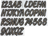 Hardline Products Series 400 Factory Matched 3-Inch Boat & PWC Registration Number Kit - TIBKG400