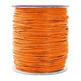 Mandala Crafts 1.5mm 109 Yards Orange Cotton Waxed Cord for Jewelry Making Bracelet Cord Waxed String - Beading String Thread Je