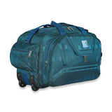 M Medler Epochbox Polyester 55 Litres Waterproof Strolley Duffle Bag 2 Wheels Luggage Bag (Turquoise)