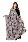 Ebadat Women Chiffon Dupatta Printed Design Black | Soft Lightweight Scarf | Ethnic Wear For Wedding And Festival | Fashionable