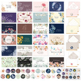 Decorably 24 Pack 6x4in Assorted Sympathy Cards with Envelopes and Stickers, 24 Unique Designs Sympathy Cards Assortment Box wit