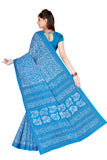Tamaira Fashion Womens Plain Weave Pure Cotton Saree Without Blouse Piece (1654_Malmal_Turquoise)