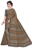 TAMAIRA FASHION Womens Plain Weave Pure Cotton Saree Without Blouse Piece (11027_Grey)
