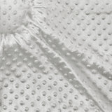 Homiest Minky Dot Fabric by The Yard, 5 Yards x 60 Inch Wide, Light Gray Color, Soft Cuddle Minky Fabric for Baby Blanket, Pillo
