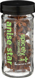 Spicely Organic Anise Star Whole 0.50 Ounce Jar Certified Gluten Free