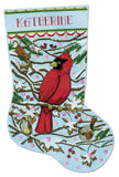Design Works Crafts Cardinal Counted Cross Stitch Stocking Kit