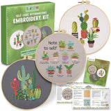 CRAFTILOO Embroidery Kits for Adults Hand Embroidery kit for Beginners with Stamped Embroidery Patterns Starter Embroidery Kit.