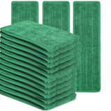 Matthew 18'' Microfiber Mop Replacement Pads for Wet Dry Reusable Mops Floor Home Commercial Cleaning Refills, Machine Washable