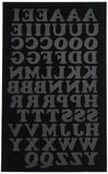 Dritz CO075HBK Ironon Letters, Soft Flock, Cooper, 3/4Inch, Black (1Sheet)