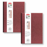 Anupam Earth Sketche Drawing Book A4 | 100% Recycled Hardbound Cover Book | 140 GSM | Acid Free 64 Sheets / 128 Pages | Drawing