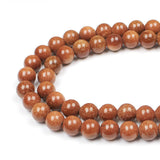 MJDCB AAA Natural Gold Sand Gemstone Loose Round Beads Spacer Beads for Jewelry Making (10mm)