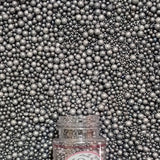 Confect Love Silver Metallic Disco Ball Sprinkles - Edible Cake Decorating Sugar Pearls | Shiny Silver Dessert Toppers for Cupca