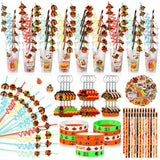 Seenelling 194 Pcs Thanksgiving Classroom Gifts Bulk for Students Kids Fall Party Favors School Stationery Set Thanksgiving Trea