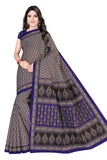 TAMAIRA FASHION Womens Plain Cotton Saree (802_Dark Blue)