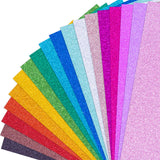 Koogel 36 Sheets Glitter Cardstock Paper, Sparkly Paper A4 Premium Craft Cardstock, 18 Colors, 250GSM