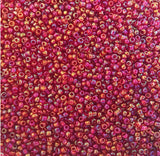 Seed Beads Size:11/0 50 gr / 1.76 oz (Red Iridescent)