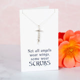 Healthcare Superhero Sterling Silver Necklace