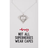 Healthcare Superhero Sterling Silver Necklace