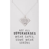 Healthcare Superhero Sterling Silver Necklace
