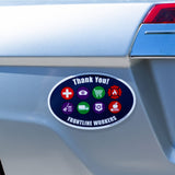 Support Frontline Workers Car Magnet