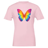 Rainbow Butterfly Premium Crewneck T-shirt