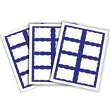 Laser Printer Name Badges, Blue Border, 8/Sheet, 3 3/8 X 2 1/3, 200/Bx, 92365