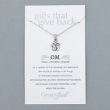 Mindfully Living Pewter Necklace