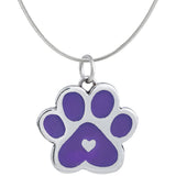 Paw Print Beats In My Heart Necklace