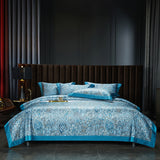 CasaFoyer 140TC Cotton Satin Digital Printed Four-piece Bedding Set