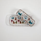 Festival Pet Glass Butter Dish