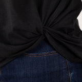 Social Distancing Dolman Front Twist T-Shirt