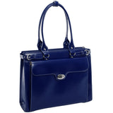 W Series | WINNETKA | 15 Leather Laptop Briefcase Navy
